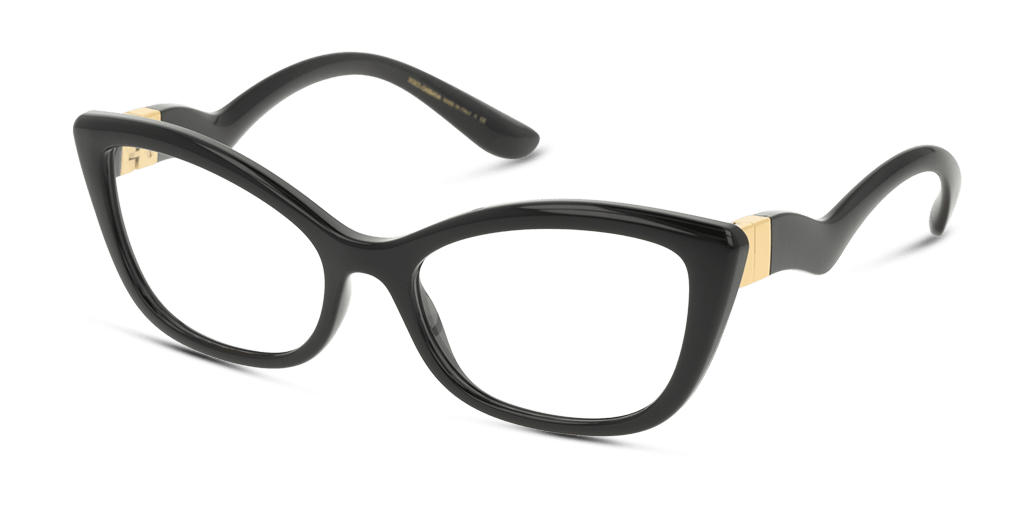 Dolce and Gabbana DG5078 501 női fekete színű macskaszem formájú szemüveg