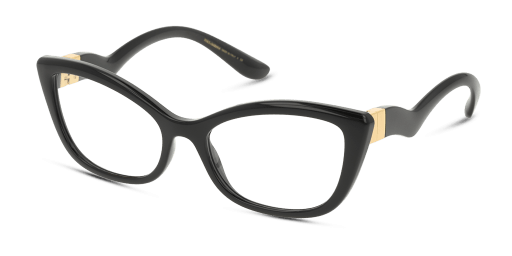 Dolce and Gabbana DG5078 501 női fekete színű macskaszem formájú szemüveg