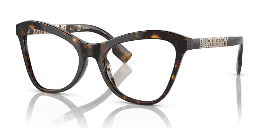 Burberry BE2373U 3002 női havana színű macskaszem formájú szemüveg