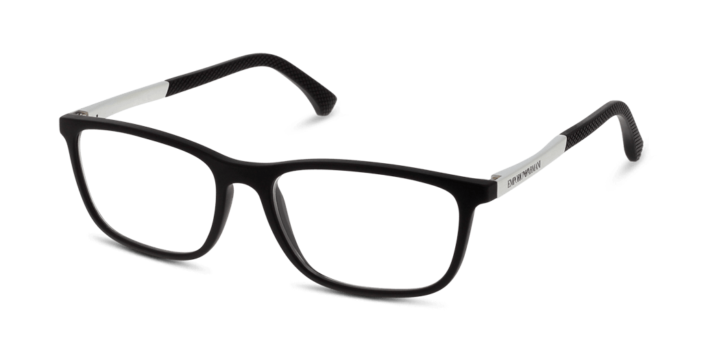 Emporio Armani EA3069 férfi fekete színű téglalap formájú szemüveg
