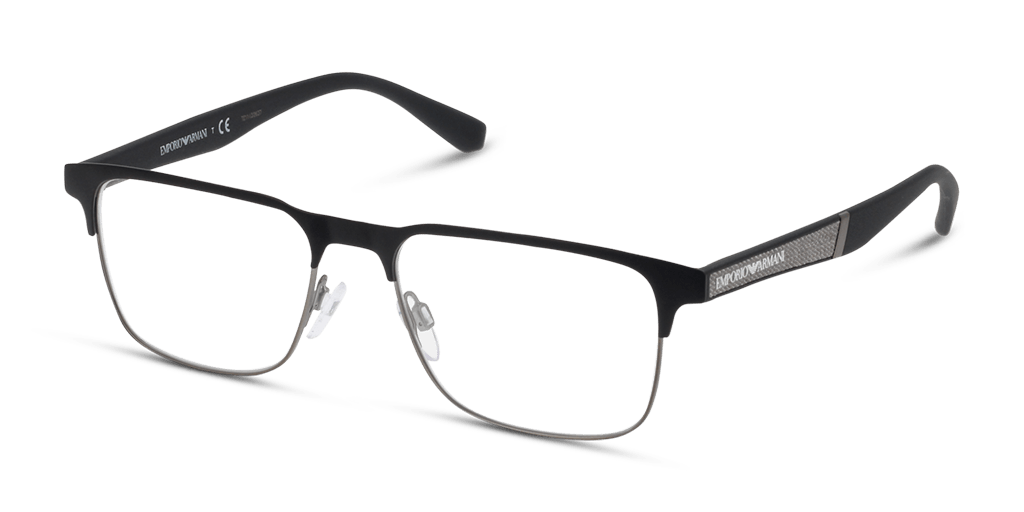 Emporio Armani EA1061 3001 férfi fekete színű téglalap formájú szemüveg