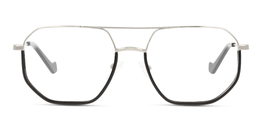 Unofficial UNOM0245 férfi ezüst színű pilóta formájú szemüveg