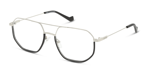 Unofficial UNOM0245 BS00 férfi ezüst színű pilóta formájú szemüveg