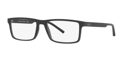 Armani Exchange 0AX3060 férfi fekete színű téglalap formájú szemüveg