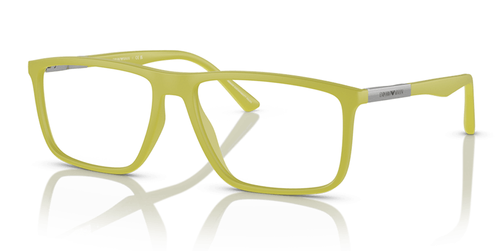 Emporio Armani 0EA3221 férfi zöld színű téglalap formájú szemüveg