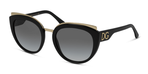 Dolce and Gabbana DG4383 501/8G női fekete színű macskaszem formájú napszemüveg