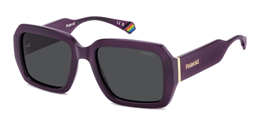 Polaroid PLD 6223/S/X női lila színű téglalap formájú napszemüveg