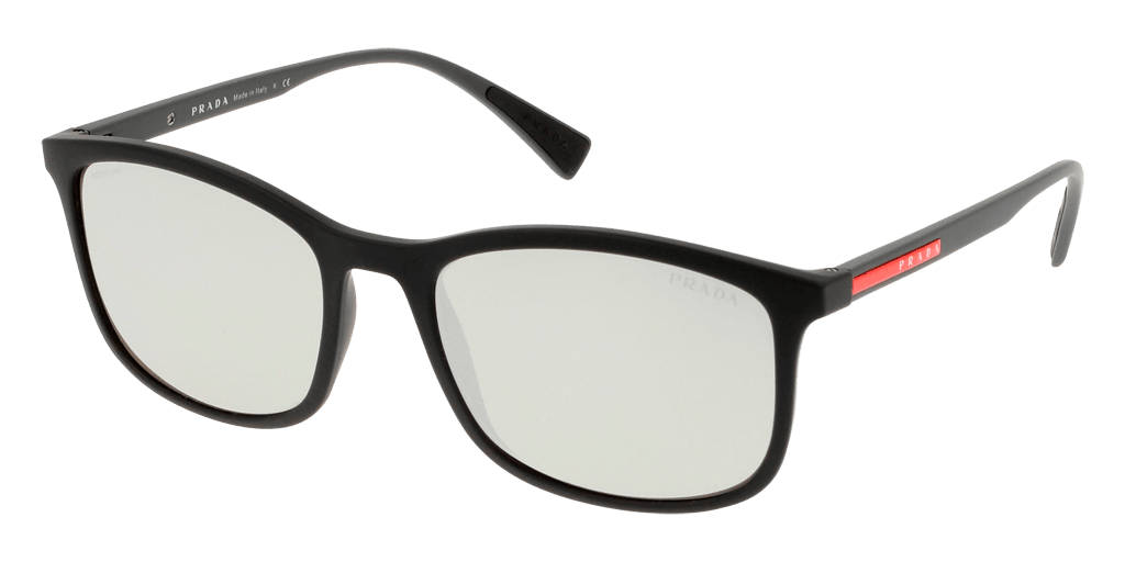 Prada Linea Rossa PS 01TS DG02B0 férfi fekete színű téglalap formájú napszemüveg