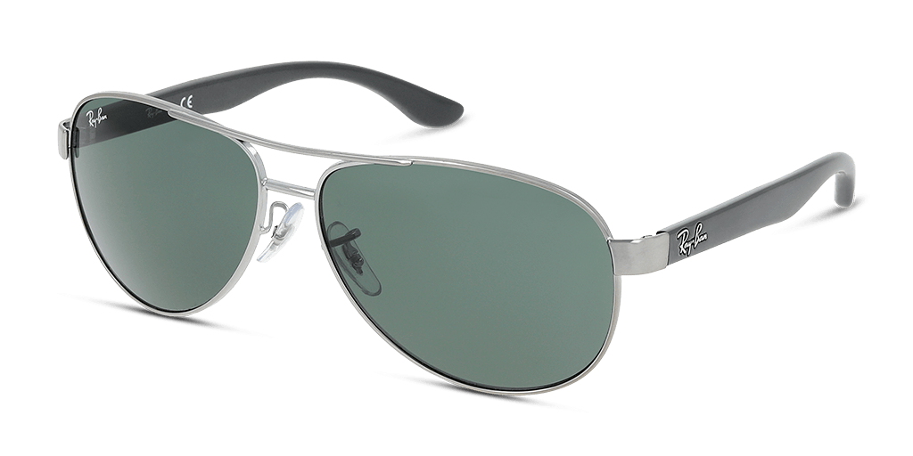 Ray-Ban RB3457 917071 férfi ezüst színű pilóta formájú napszemüveg