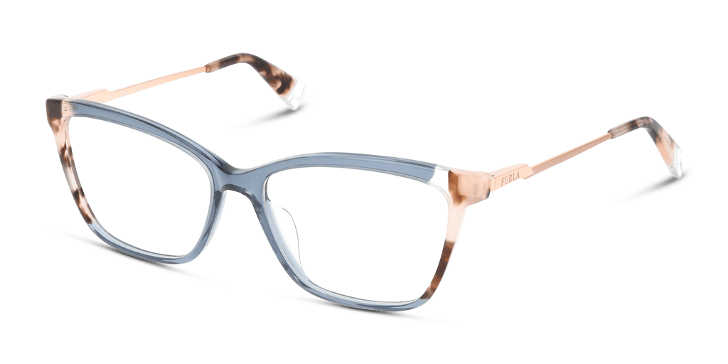 Furla VFU293 női kék színű macskaszem formájú szemüveg