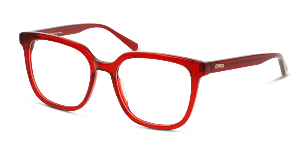 Unofficial UNOF0314 RR00 női piros színű négyzet formájú szemüveg