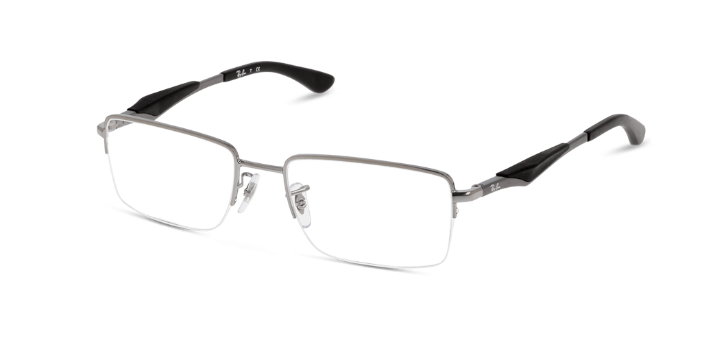 Ray-Ban RX6285 2502 férfi ezüst színű téglalap formájú szemüveg