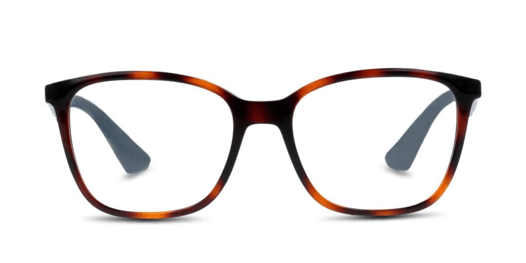 Ray-Ban RX7066 5585 férfi havana színű téglalap formájú szemüveg