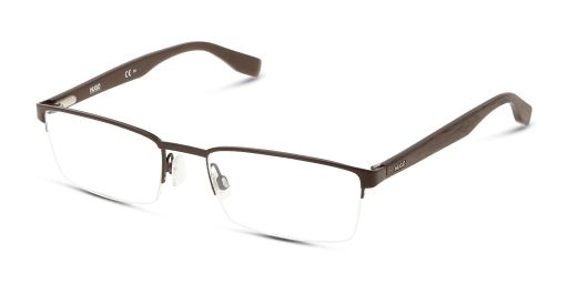 Hugo HG 0324 férfi barna színű téglalap formájú szemüveg