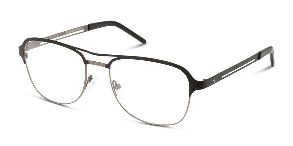 Heritage HEOM0006 férfi fekete színű téglalap formájú szemüveg