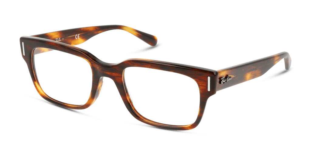 Ray-Ban RX5388 férfi havana színű téglalap formájú szemüveg