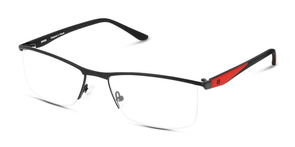 Unofficial UNOM0086 BB00 férfi fekete színű téglalap formájú szemüveg