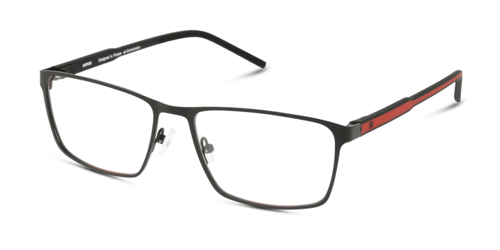 Unofficial UNOM0305 BR00 férfi fekete színű téglalap formájú szemüveg