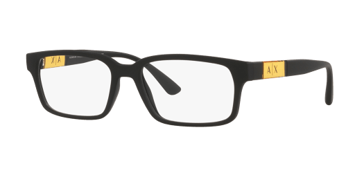 Armani Exchange AX3091 8078 férfi fekete színű téglalap formájú szemüveg