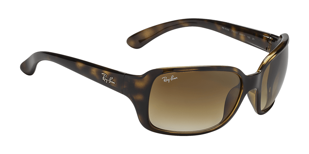 Ray-Ban RB4068 710/51 női havana színű téglalap formájú napszemüveg