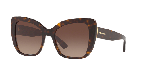 Dolce and Gabbana DG4348 női havana színű macskaszem formájú napszemüveg