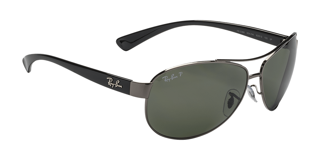 Ray-Ban RB3386 004/9A férfi szürke színű pilóta formájú napszemüveg