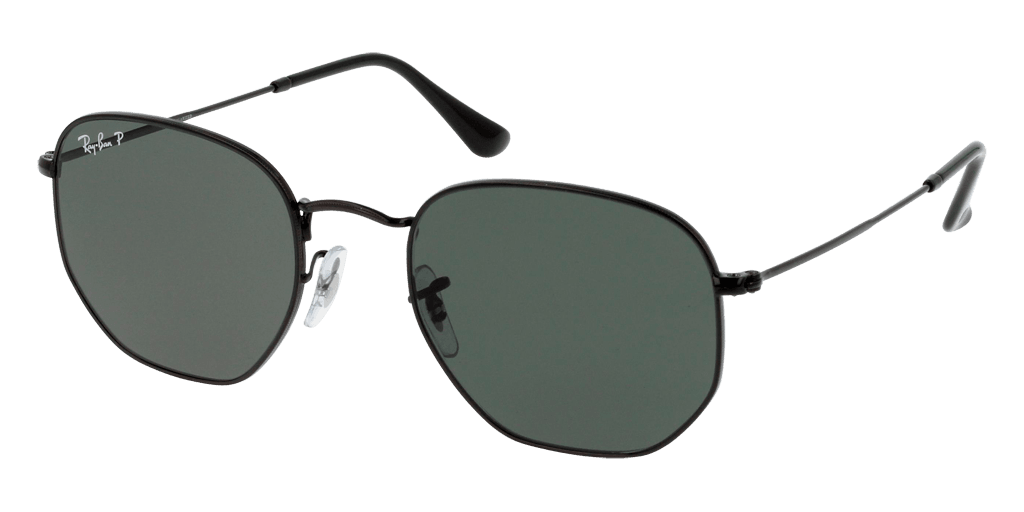 Ray-Ban RB3548N 002/58 férfi fekete színű hatszögletű formájú napszemüveg