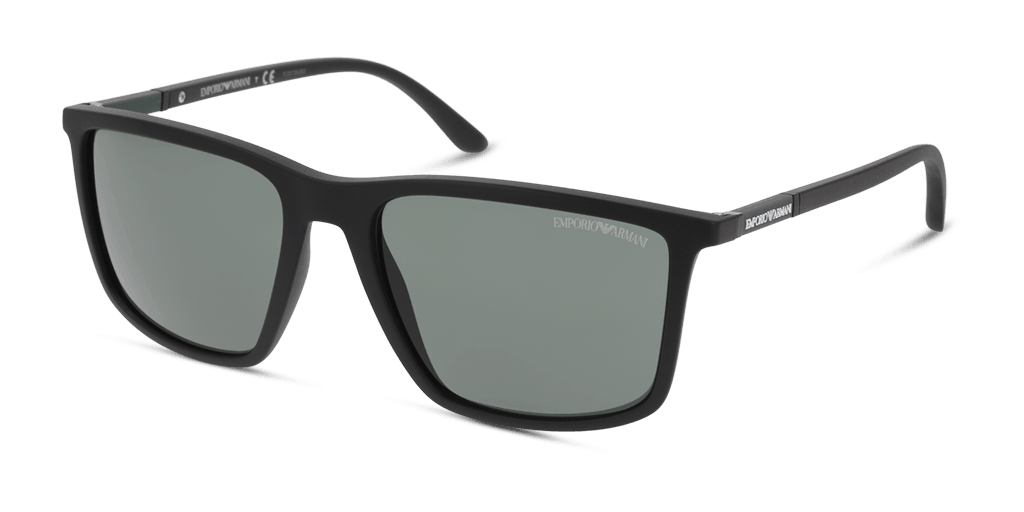 Emporio Armani EA4161 504271 férfi fekete színű téglalap formájú napszemüveg