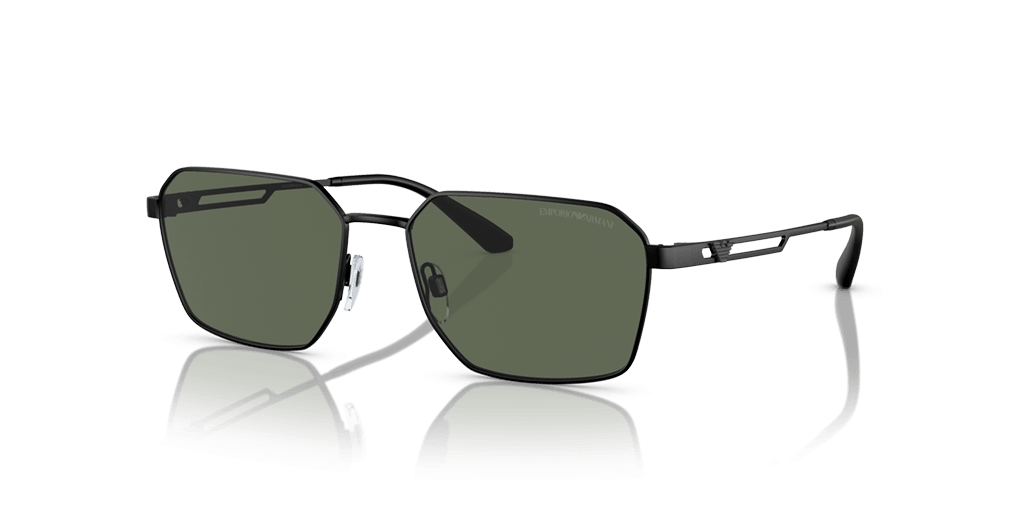 Emporio Armani EA2140 300171 férfi fekete színű téglalap formájú napszemüveg