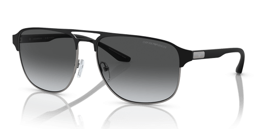 Emporio Armani 0EA2144 férfi fekete színű pilóta formájú napszemüveg