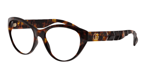 GUCCI GG0812O 002 női havana színű macskaszem formájú szemüveg