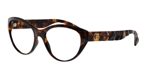 GUCCI GG0812O női havana színű macskaszem formájú szemüveg