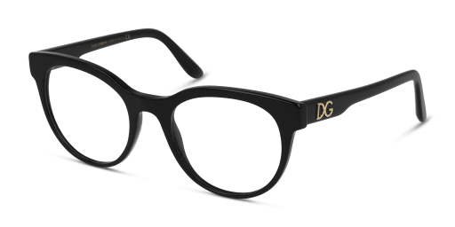 Dolce and Gabbana DG3334 női fekete színű pantó formájú szemüveg