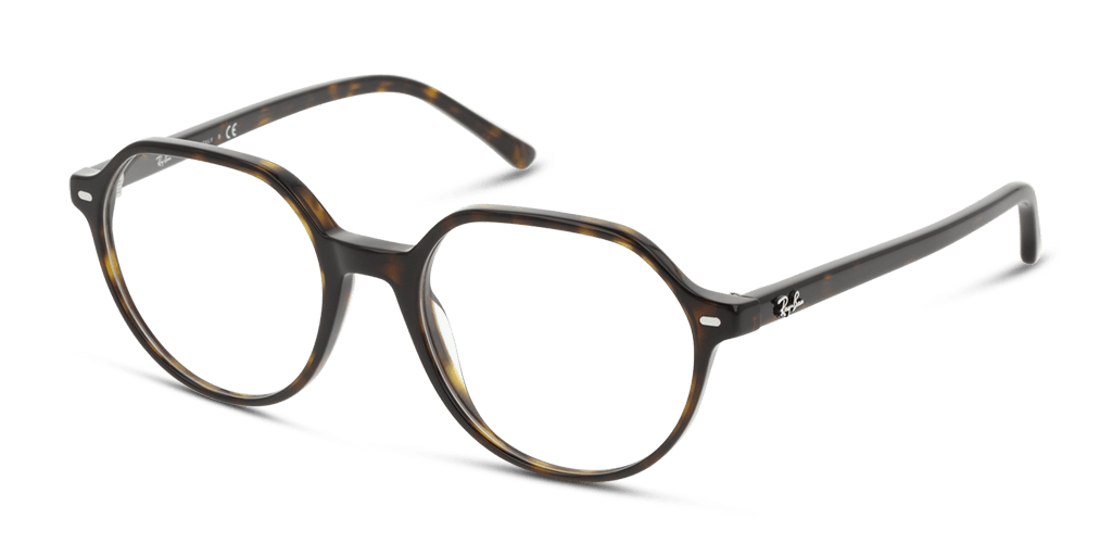 Ray-Ban RX5395 női havana színű négyzet formájú szemüveg
