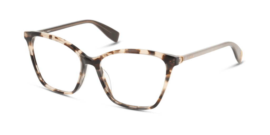 Furla VFU545 06PL női havana színű macskaszem formájú szemüveg