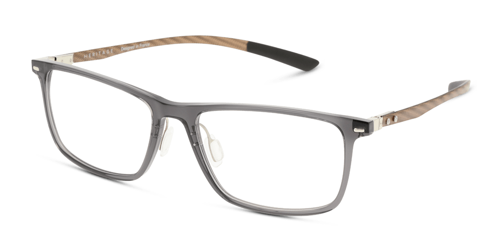 Heritage HEOM5011 férfi szürke színű téglalap formájú szemüveg