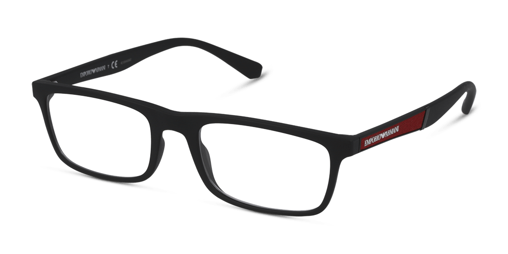 Emporio Armani EA3171 5001 férfi fekete színű téglalap formájú szemüveg
