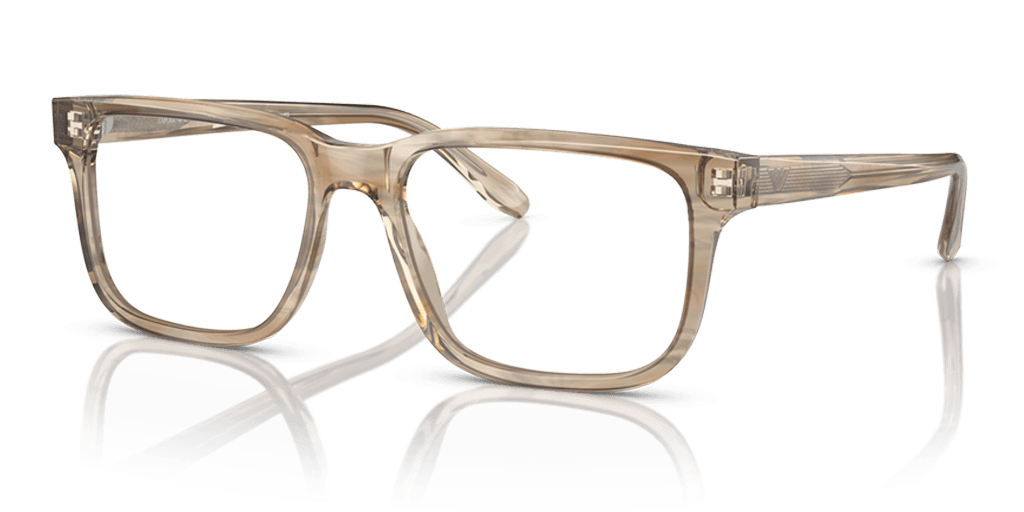 Emporio Armani 0EA3218 férfi barna színű téglalap formájú szemüveg