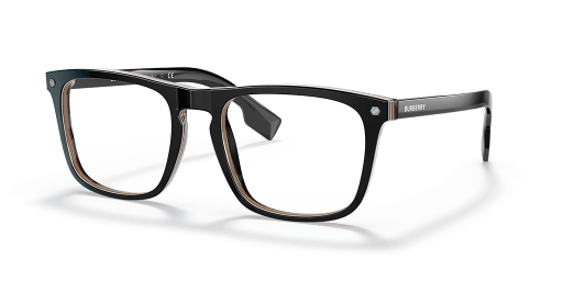 Burberry 0BE2340 férfi fekete színű négyzet formájú szemüveg