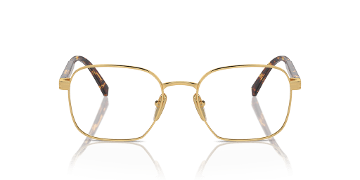 Prada 0PR A55V férfi arany színű téglalap formájú szemüveg