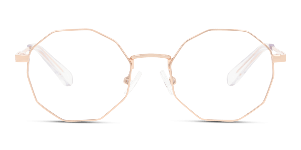 Unofficial UNOK5055 gyermek rózsaszín színű hatszögletű formájú szemüveg