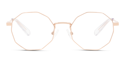 Unofficial UNOK5055 gyermek rózsaszín színű hatszögletű formájú szemüveg