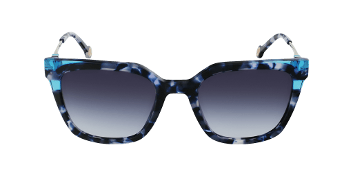 Carolina Herrera SHE864 női kék színű négyzet formájú napszemüveg