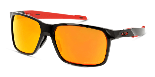 Oakley OO9460 férfi fekete színű téglalap formájú napszemüveg