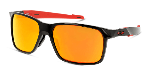 Oakley OO9460 946005 férfi fekete színű téglalap formájú napszemüveg