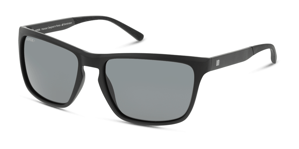 Unofficial UNSM0141P BBG0 férfi fekete színű téglalap formájú napszemüveg