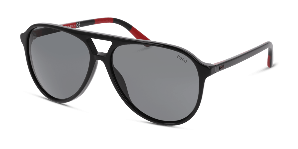 Polo Ralph Lauren PH4173 férfi fekete színű pilóta formájú napszemüveg