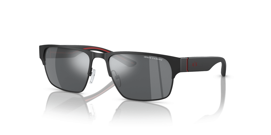 Armani Exchange AX2046S 60006G férfi fekete színű téglalap formájú napszemüveg