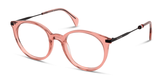 Tommy Hilfiger TH 1475 női rózsaszín színű kerek formájú szemüveg