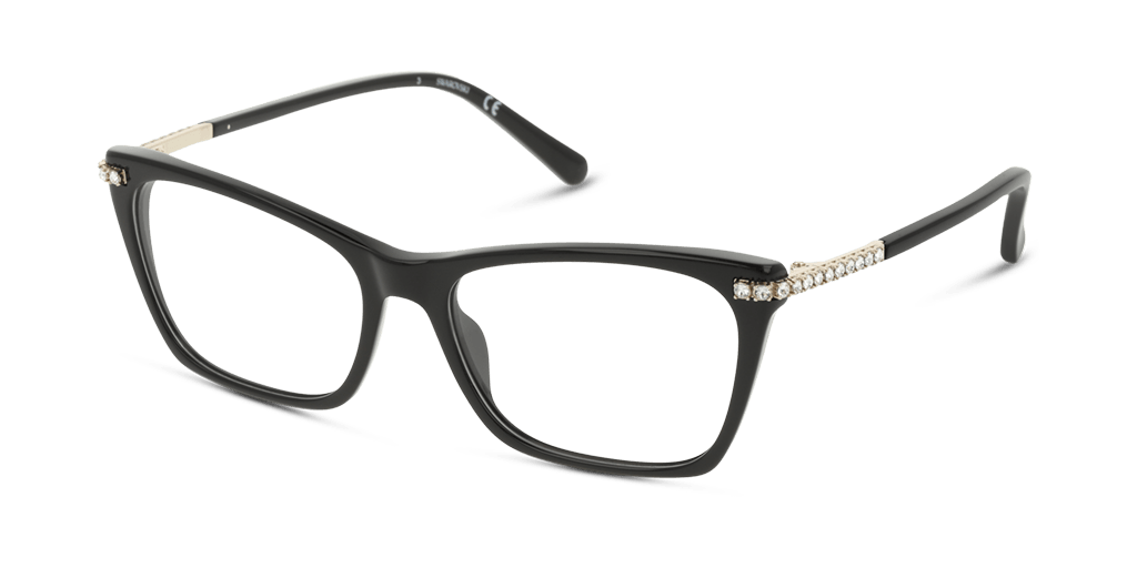 Swarovski SK5426 női fekete színű téglalap formájú szemüveg